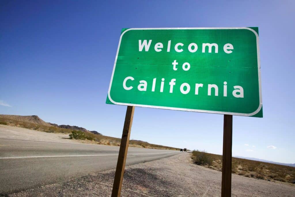 California State sign
