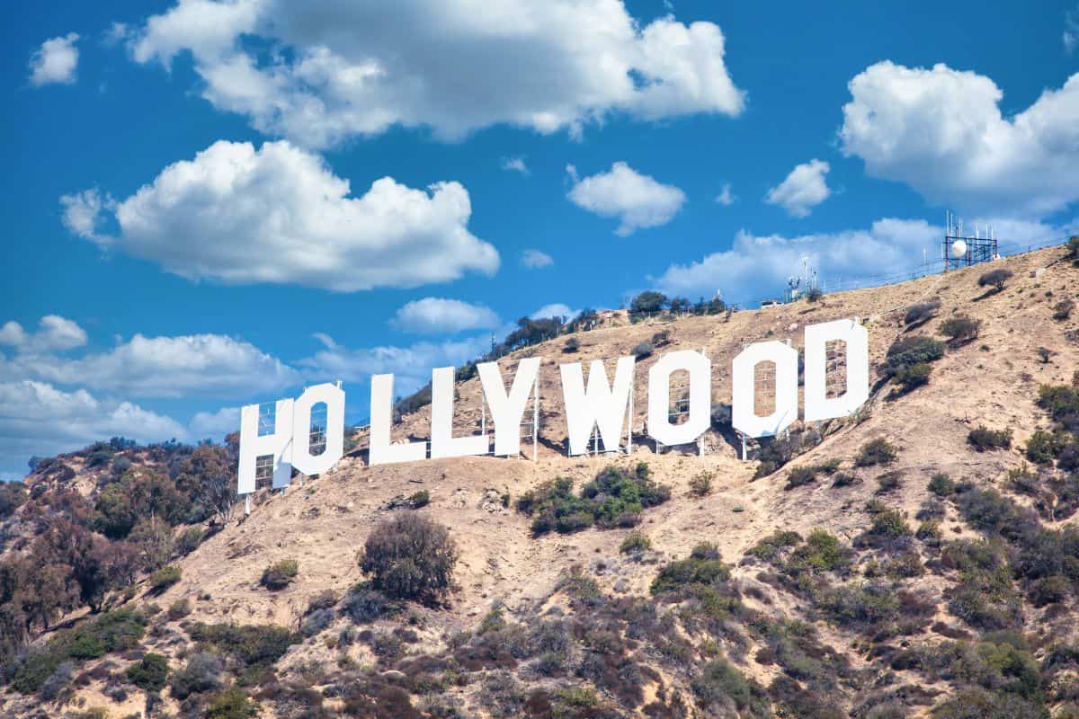 Hollywood sign in full sunshine