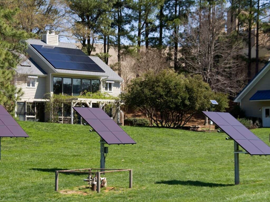 Residential solar panel tracker