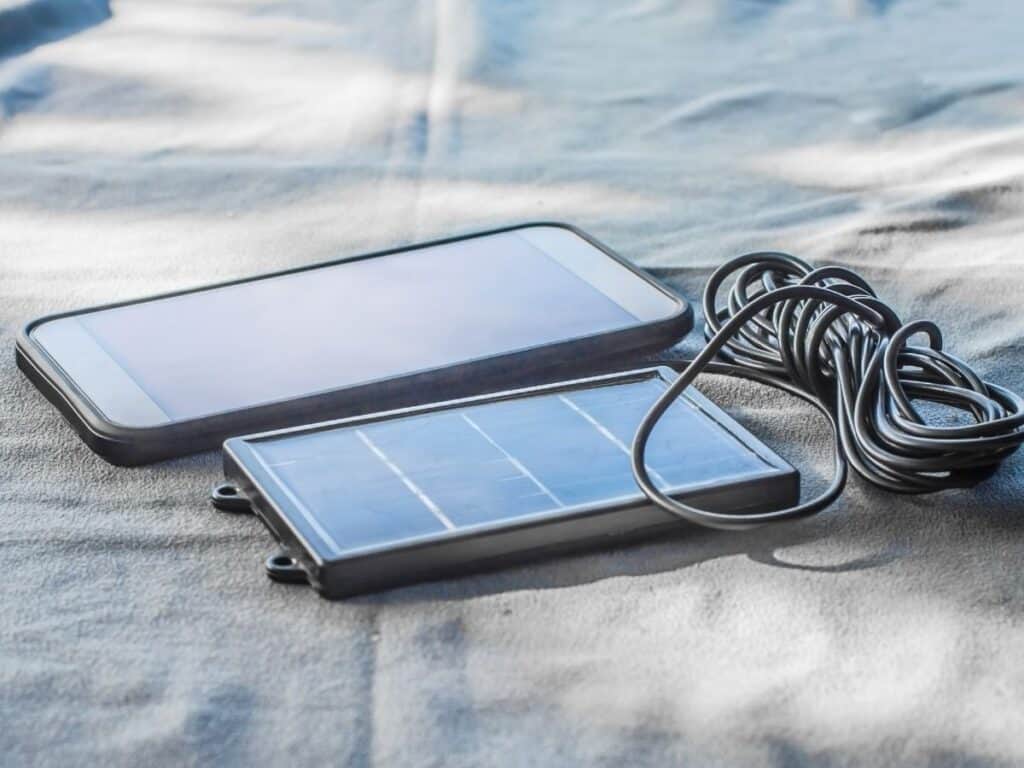Solar charger for a cell phone