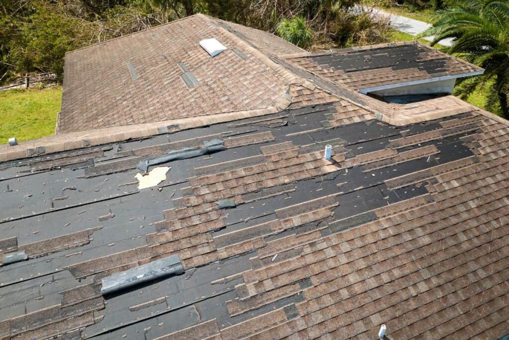 Solar panels ripped off roof